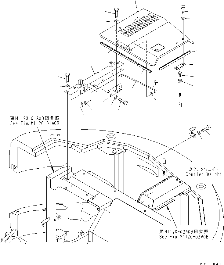HOOD ASS'Y 22B-54-19710YN KOMATSU