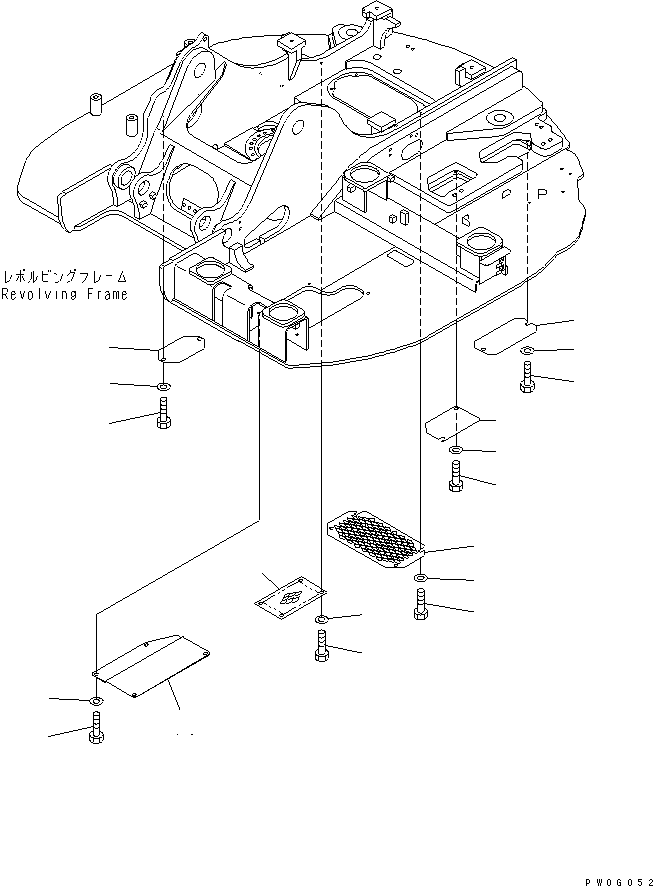 COVER (YELLOW) 22B-54-19930NK KOMATSU