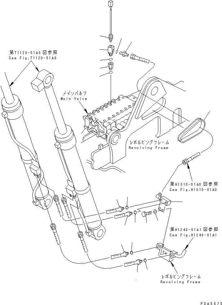 Тройник 21Y-62-14120 KOMATSU