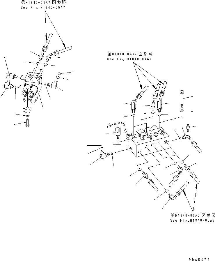 VALVE ASS'Y,BUCKET E.P.C. 21Y-60-14130 KOMATSU