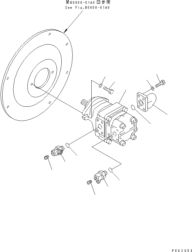 PUMP ASS'Y,(SEE FIG.Y1600-01A0) (705-41-06030) KOMATSU