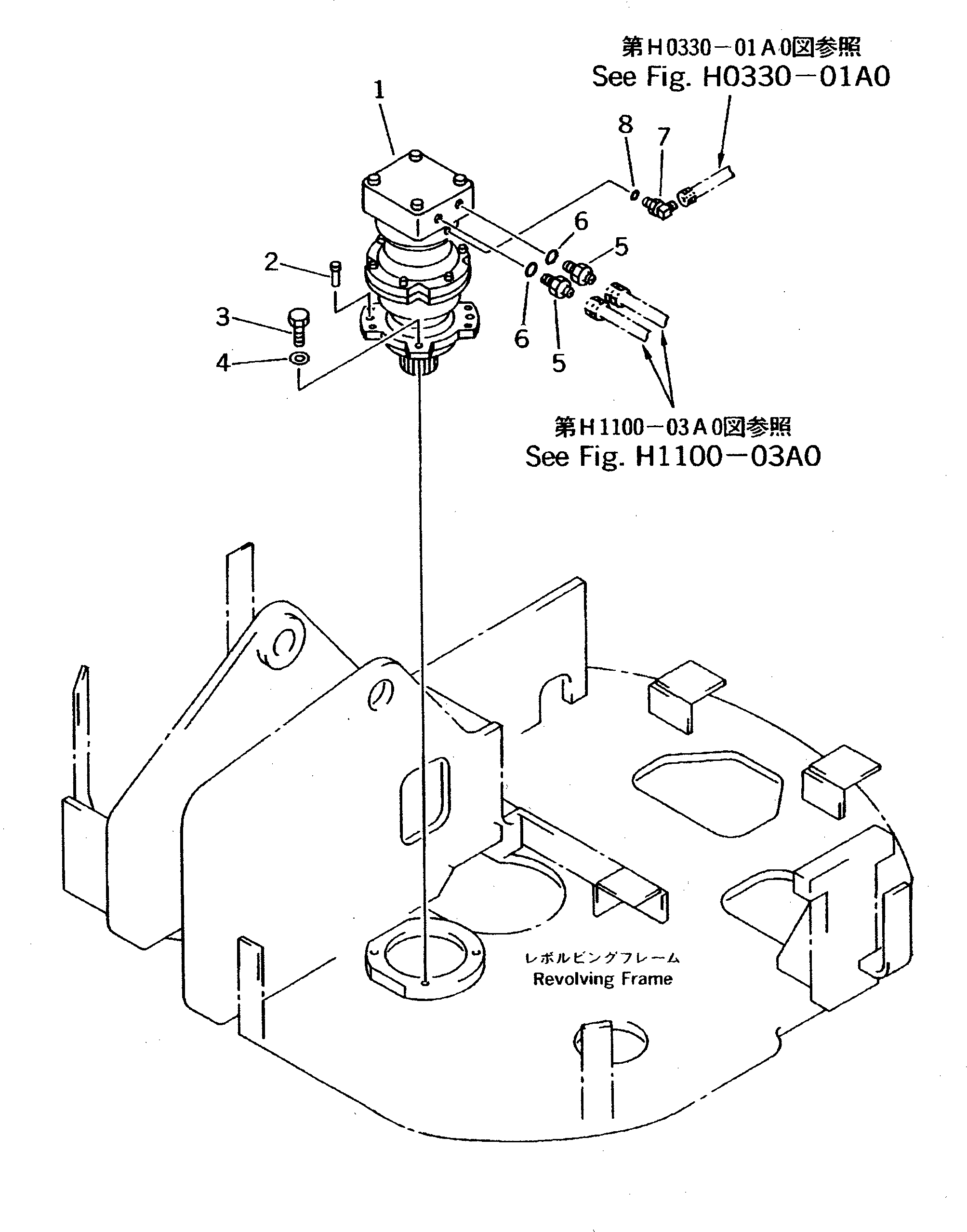SWING MOTOR ASS'Y,(SEE FIG.Y1650-01A0A) (20C-60-26501) KOMATSU