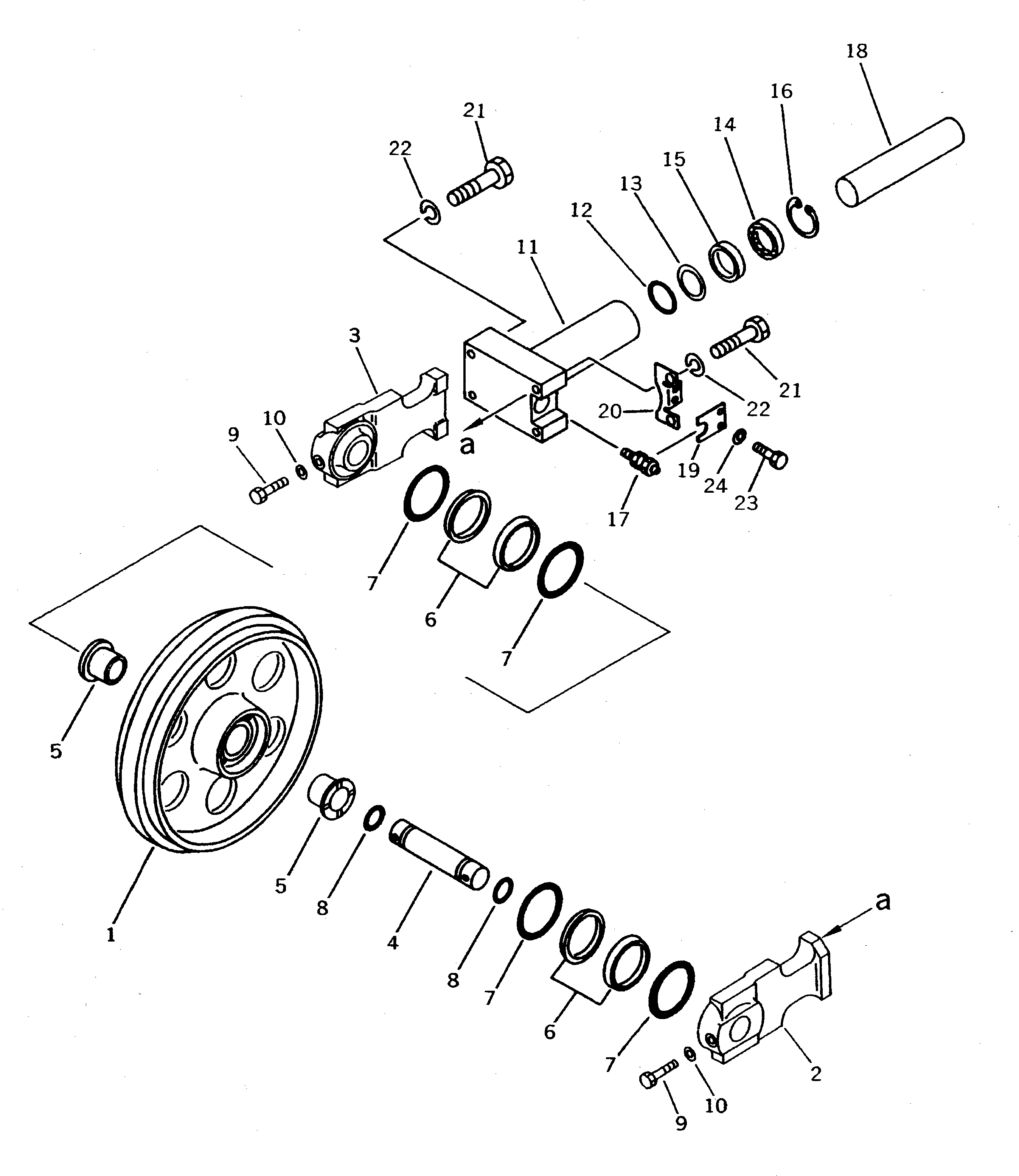 IDLER ASS'Y 20C-30-21100 KOMATSU