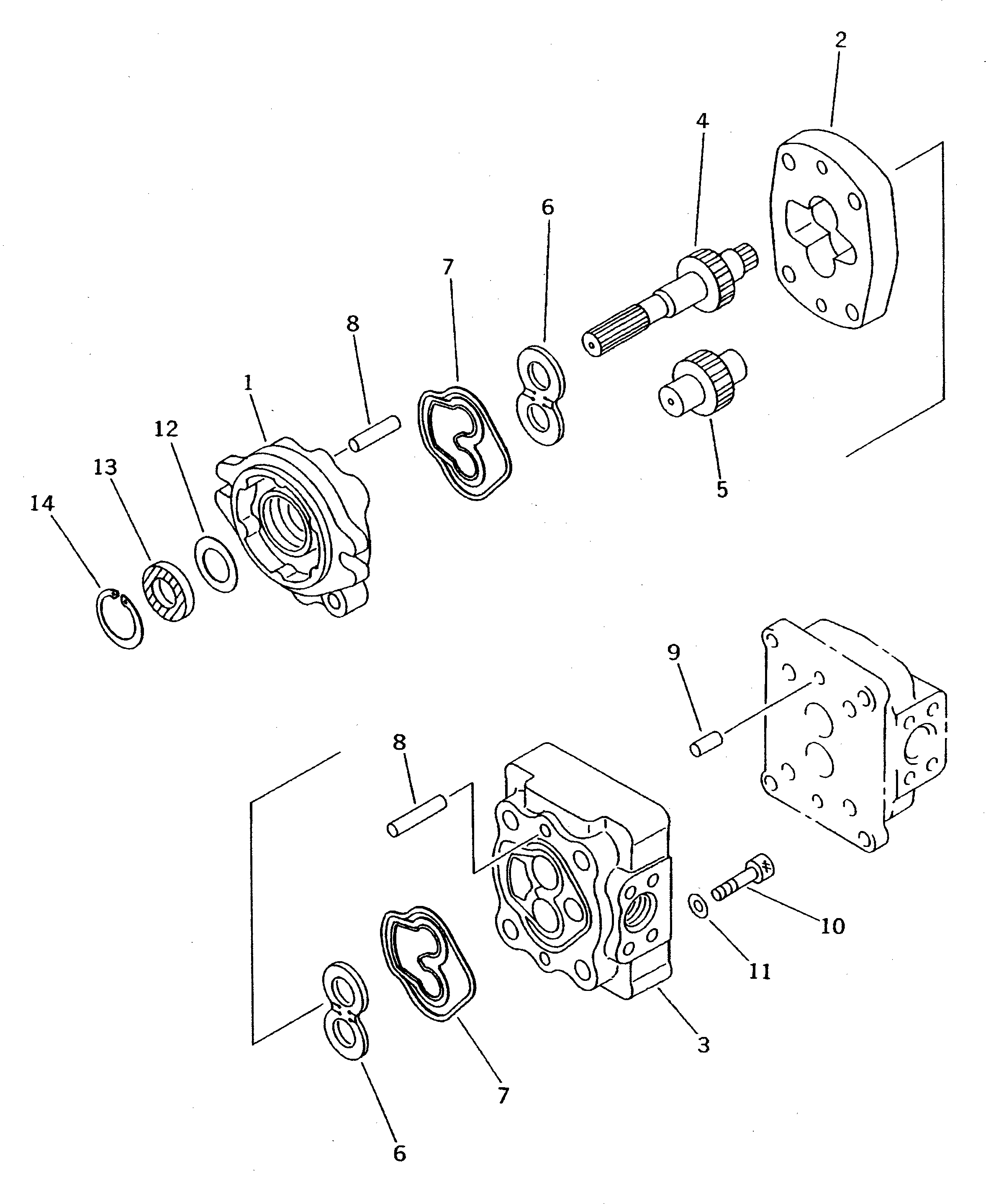 PUMP ASS'Y,(SBR(1)8) 705-41-03090 KOMATSU