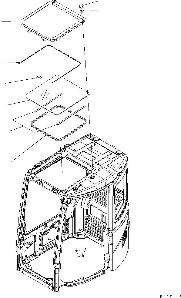 Лист 22B-54-18490 KOMATSU
