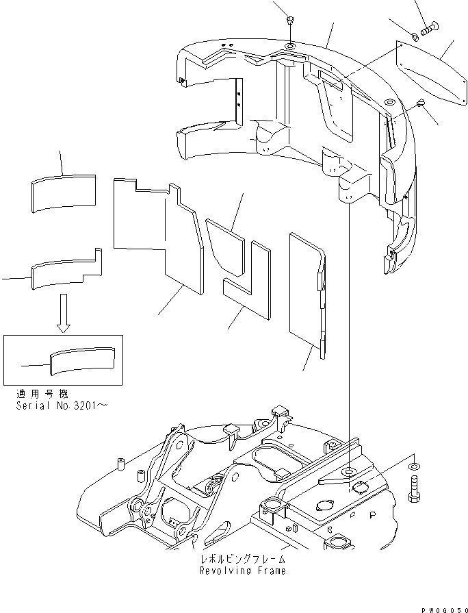Лист 22B-46-13232 KOMATSU
