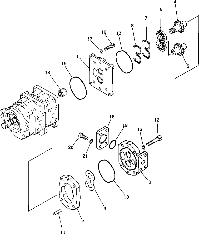 PUMP ASS'Y,(LAR6) 705-64-19531 KOMATSU
