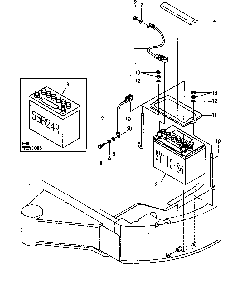 TERMINAL,BATTERY YM172183-16100 KOMATSU