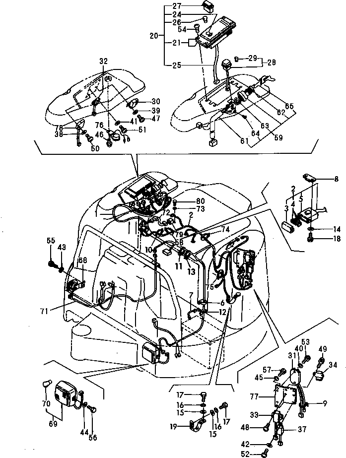 WIRING HARNESS,WIRE YM172183-16620 KOMATSU