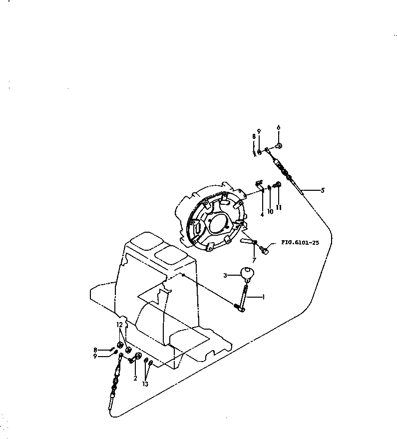 LEVER,ACCELERATOR YM172183-12100 KOMATSU