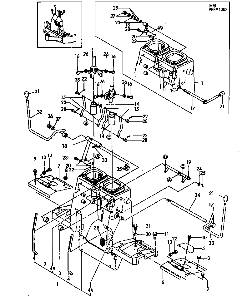 LEVER ASS'Y,LOCK YM172183-45772 KOMATSU