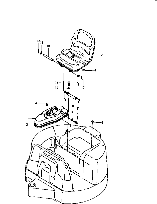 BRACKET,SEAT YM17218364210K KOMATSU