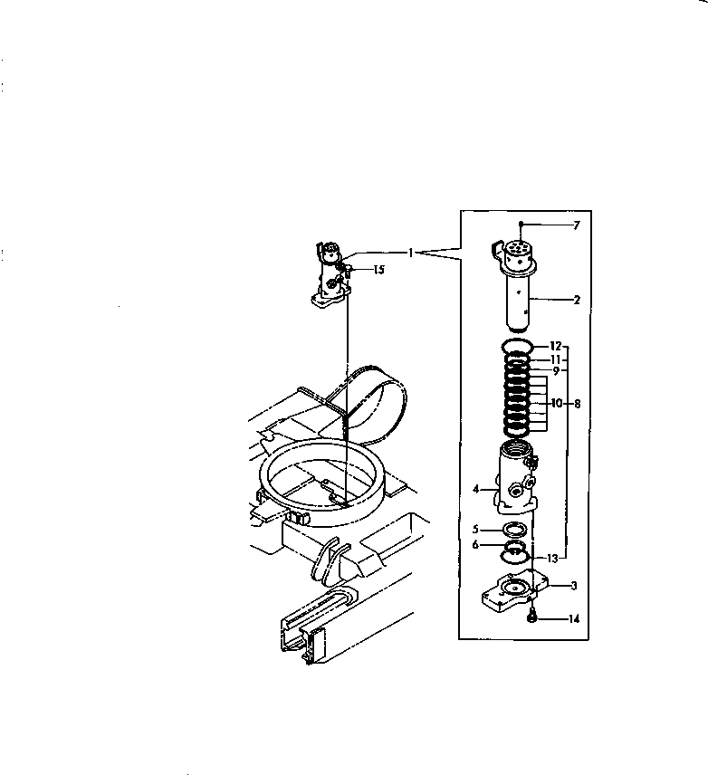 HUB,SWIVEL YM172148-73840 KOMATSU