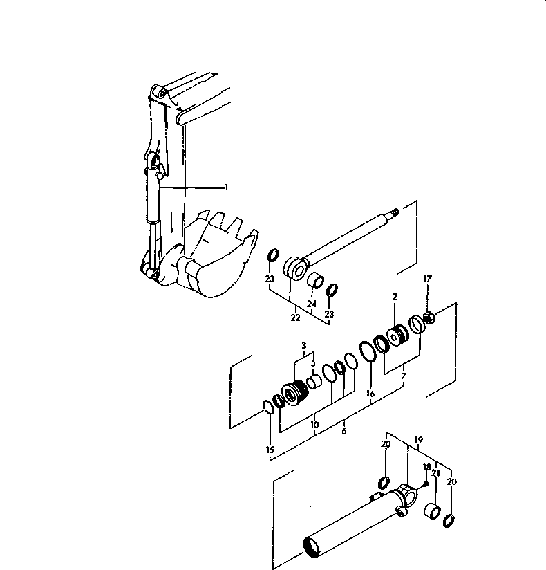 TUBE ASS'Y,BUCKET YM172983-72110 KOMATSU