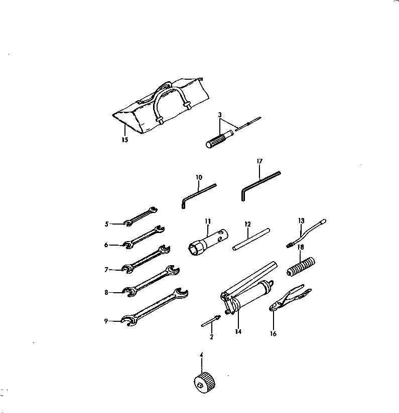 TOOL SET YM772983-05100 KOMATSU
