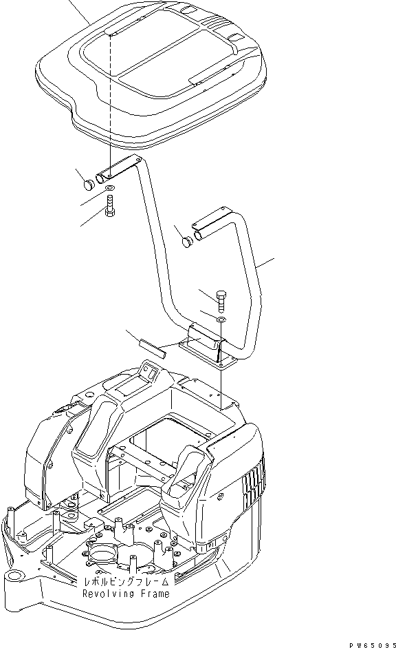 Стойка 22J-54-18113 KOMATSU