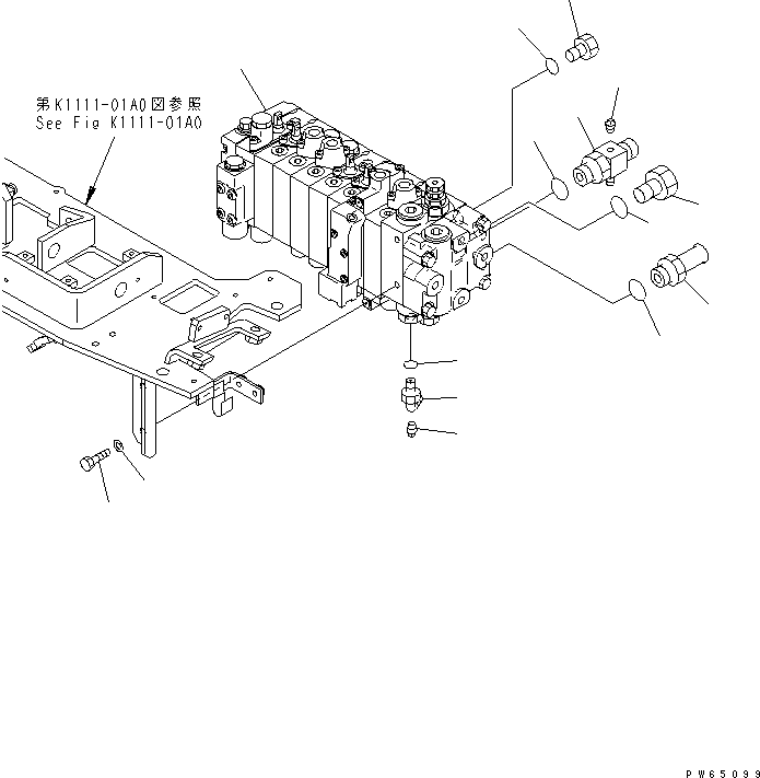 Тройник 22J-62-16240 KOMATSU