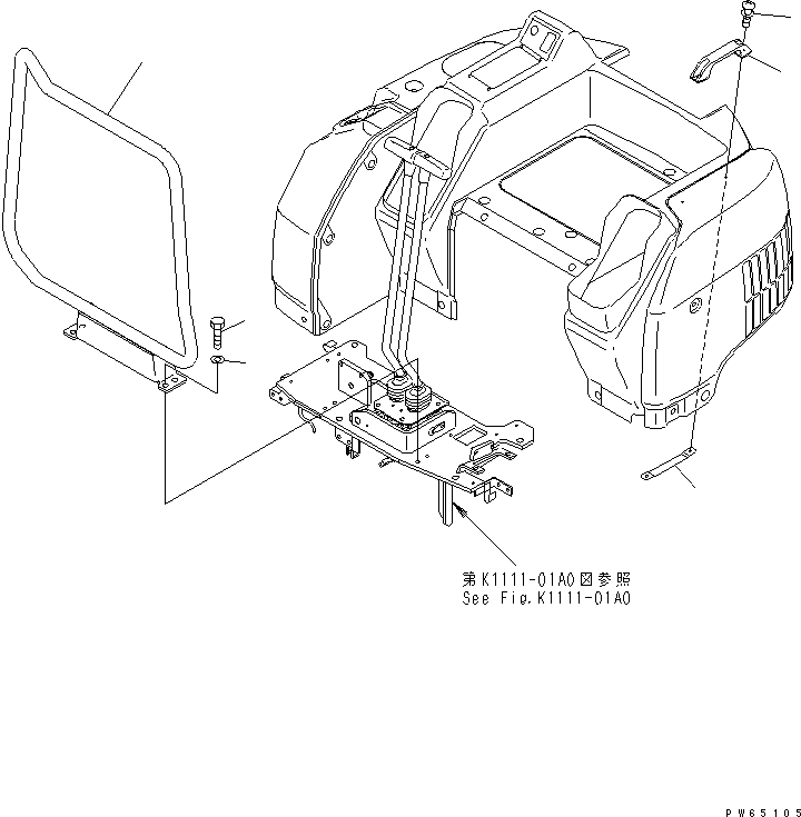 STAY,FRONT 22J-54-16212 KOMATSU