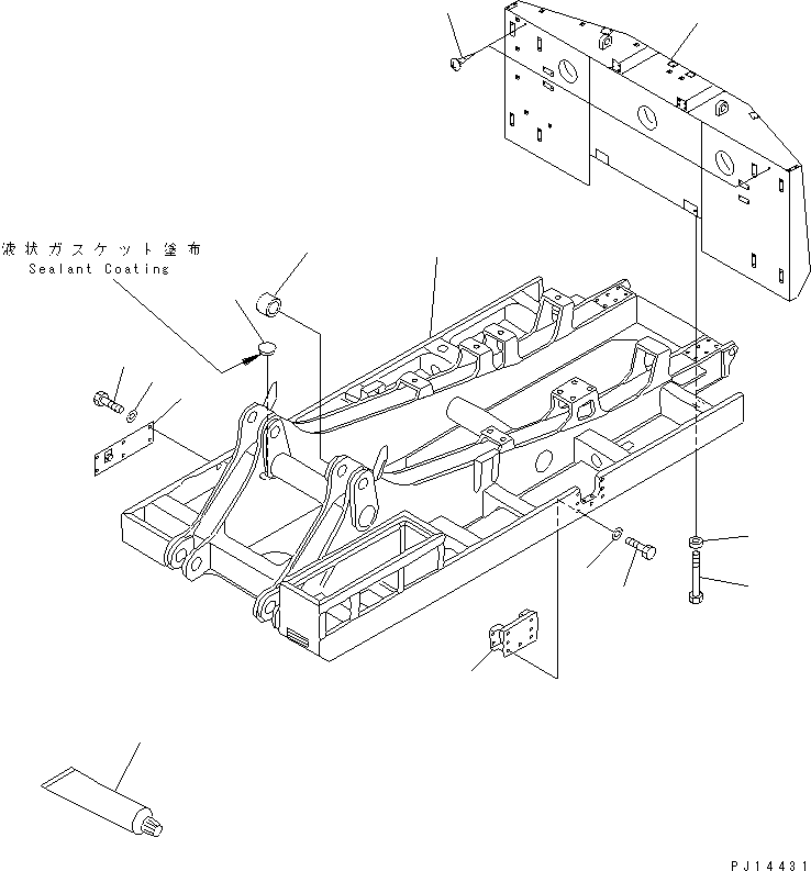 REVOLVING FRAME A. 21T-919-0210 KOMATSU