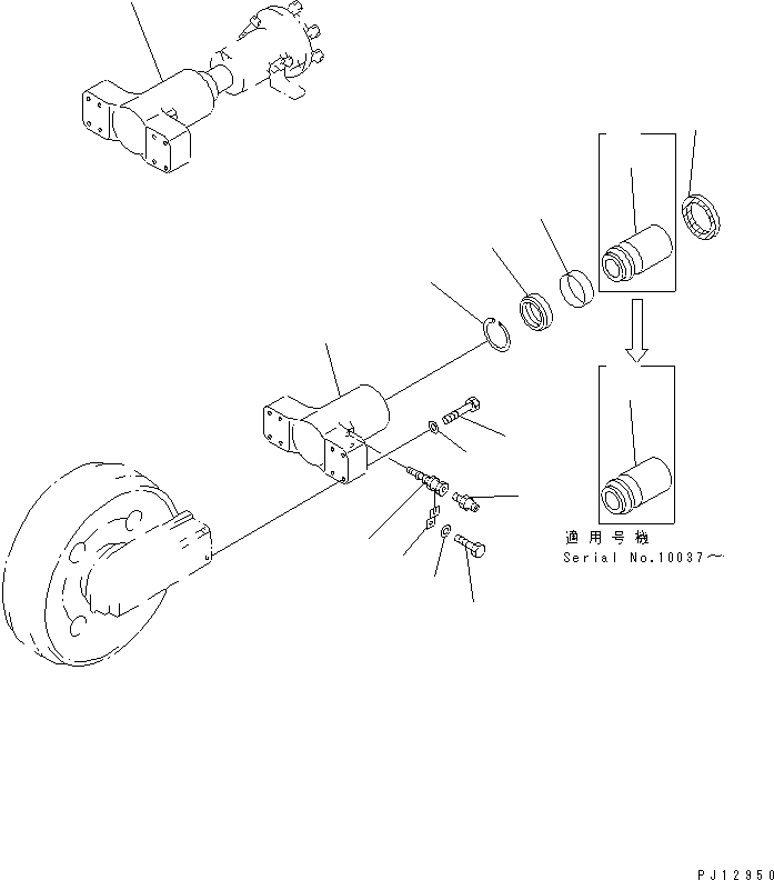 YOKE,L.H. 21T-30-74110 KOMATSU
