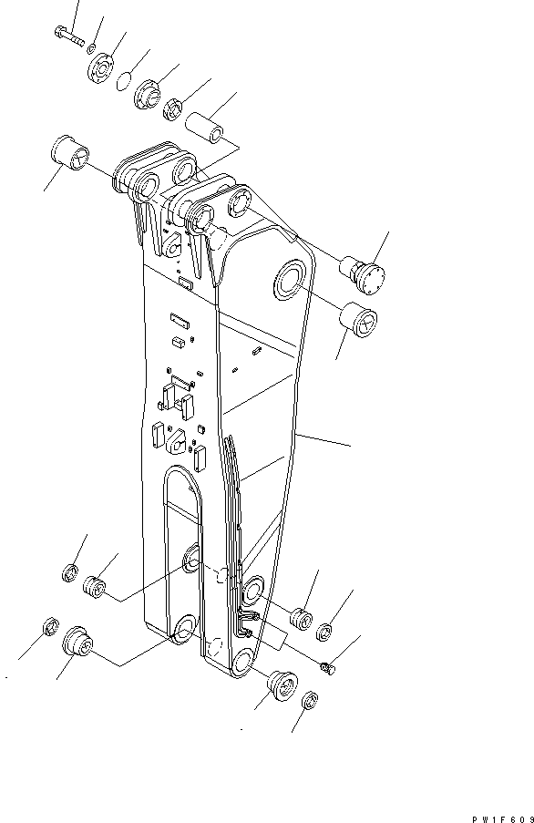 Рукоять в сборе 21T-70-00220 KOMATSU