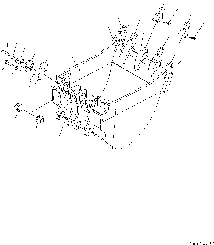 Пластина (сварная) 21T-920-6440 KOMATSU