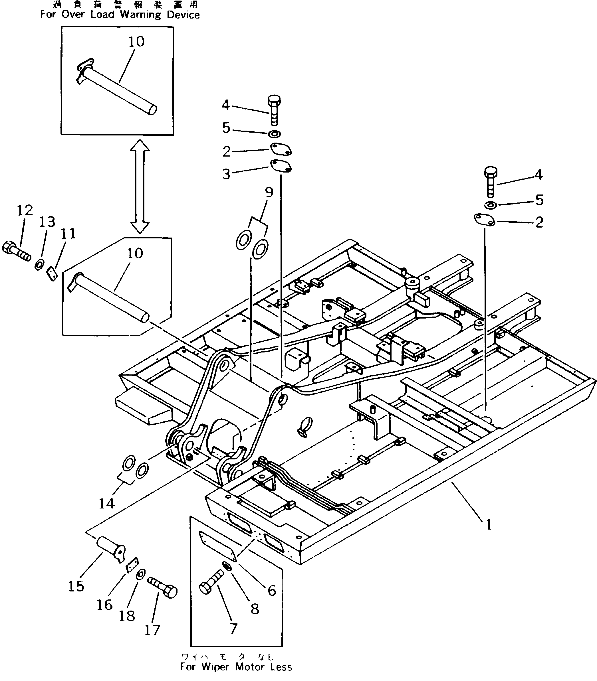 FRAME,REVOLVING 21P-46-21141 KOMATSU
