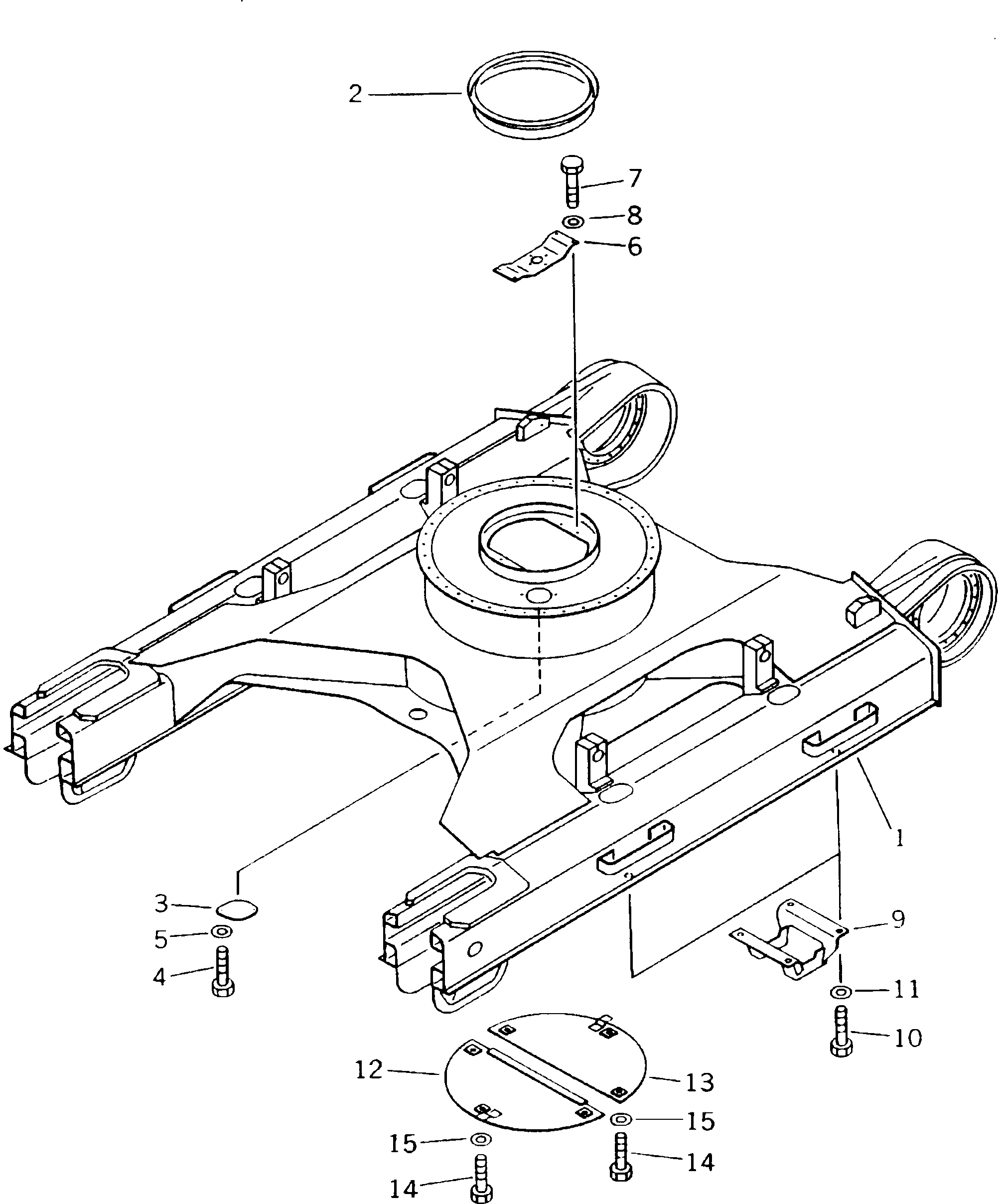 TRACK FRAME ASS'Y 21P-30-K1390 KOMATSU