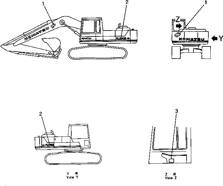 PLATE¤ DATA 205-00-85120 KOMATSU