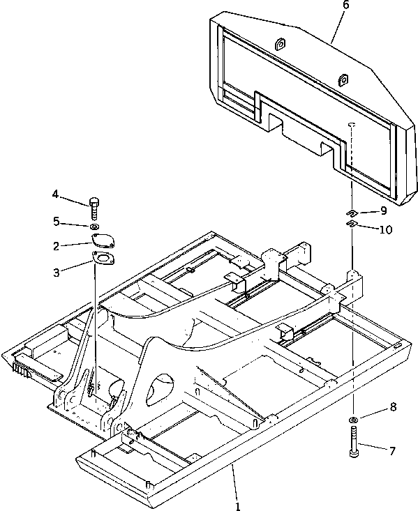 FRAME,REVOLVING 205-46-85111 KOMATSU