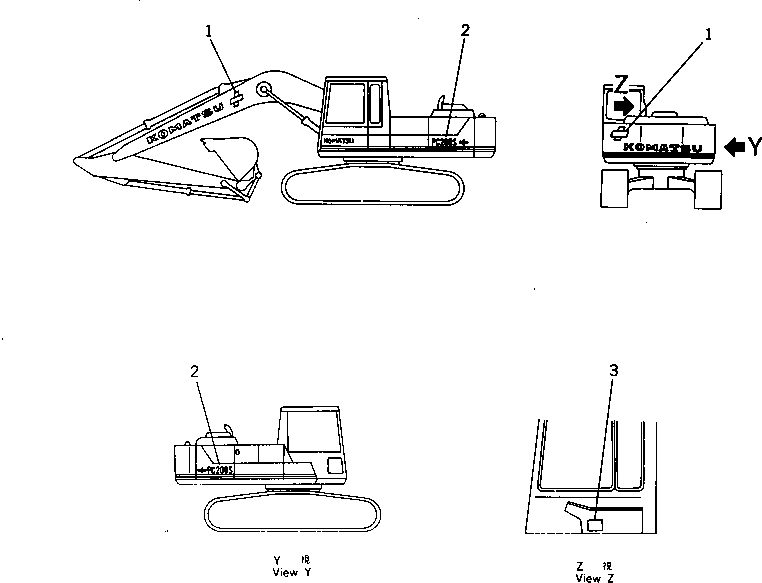 PLATE¤ DATA 205-00-85140 KOMATSU