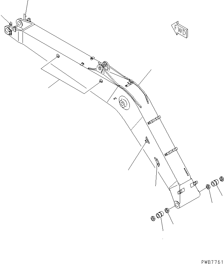 Стрела в сборе 20Y-70-00531 KOMATSU