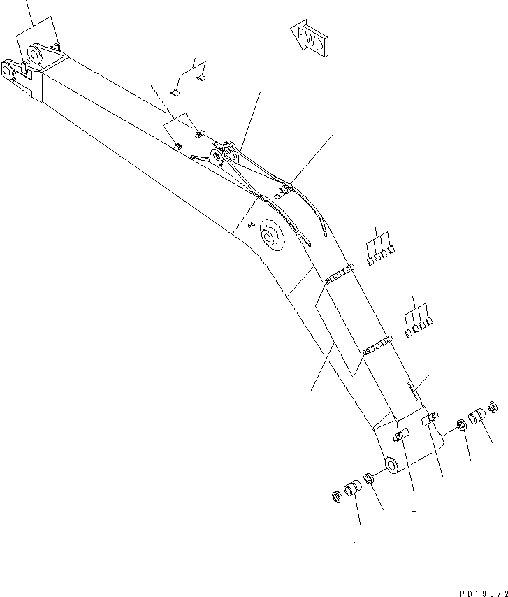 Стрела в сборе 20Y-70-00510 KOMATSU