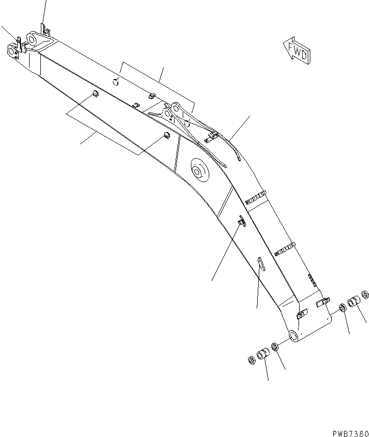 Стрела в сборе 20Y-70-00294 KOMATSU