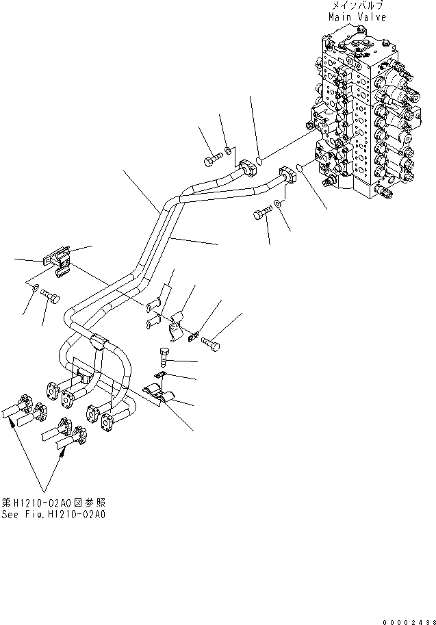 Трубка 20Y-62-27810 KOMATSU