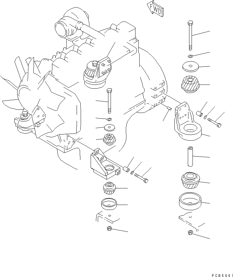 Кронштейн 21P-01-K2130 KOMATSU