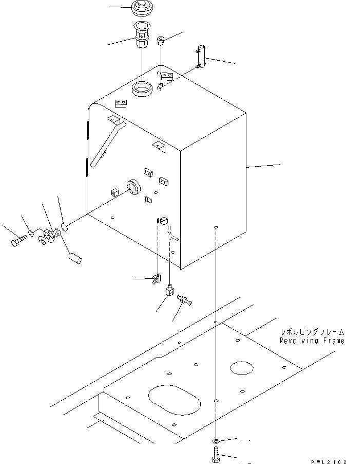 TANK ASS'Y,FUEL 21P-04-K1203 KOMATSU