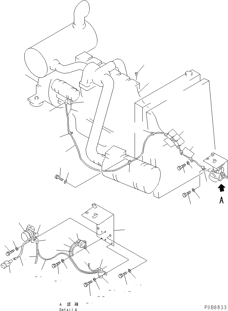 Кабель 08028-62055 KOMATSU