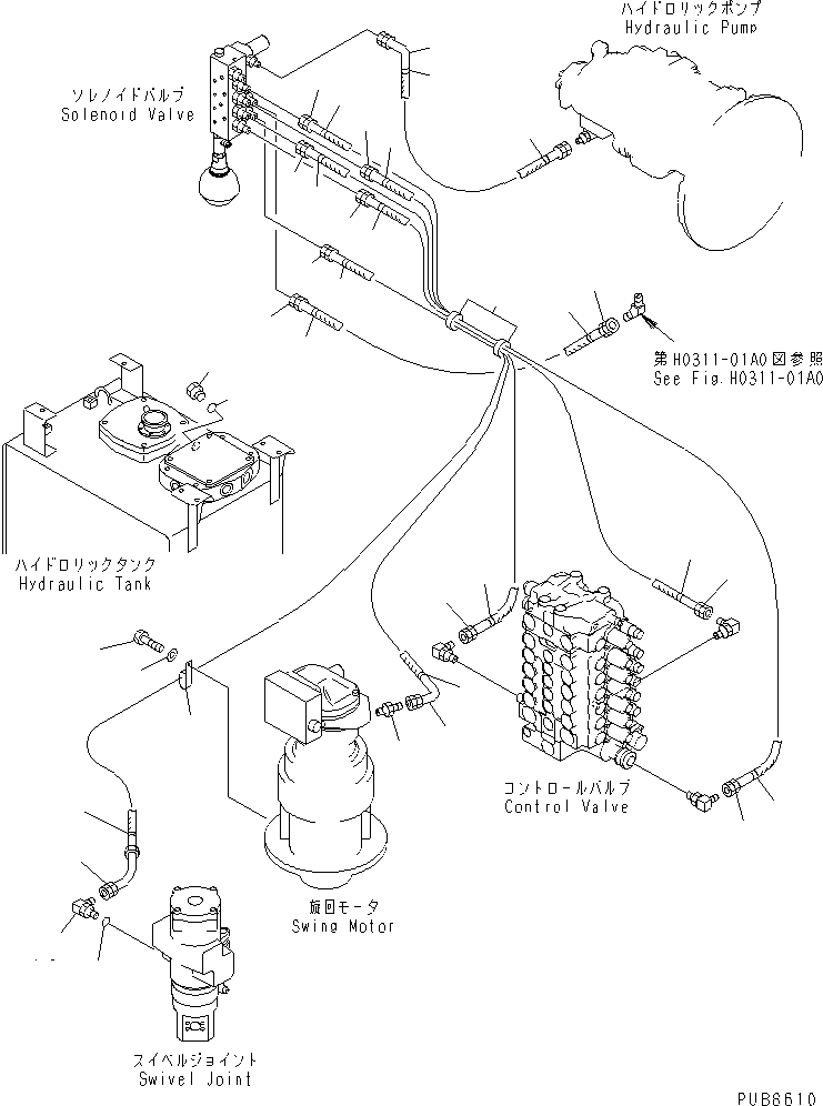 Шланг 21P-62-K4260 KOMATSU