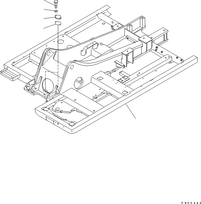 Рама в сборе 21P-46-K2506 KOMATSU
