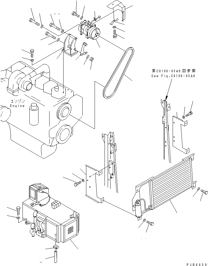 Клиновой ремень 206-979-K390 KOMATSU