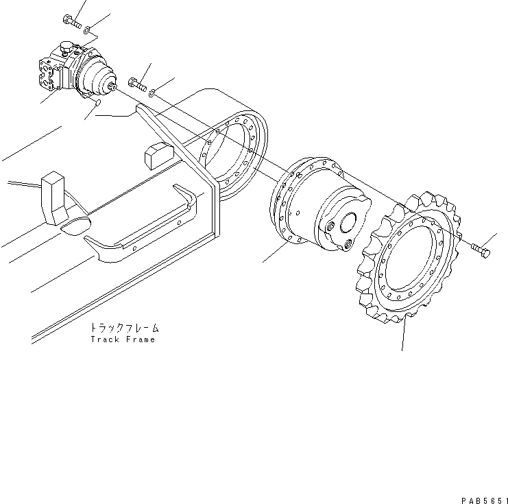 DRIVE ASS'Y,FINAL (SEE FIG.P1210-03A0A) (21P-27-K2130) KOMATSU