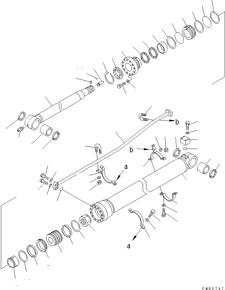 Шток поршня 21P-63-K3170 KOMATSU