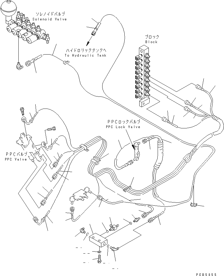 HOSE ASS'Y,R.H. 20Y-62-27151 KOMATSU