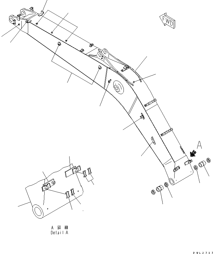 ..BRACKET (WELDED) 20Y-957-7411 KOMATSU