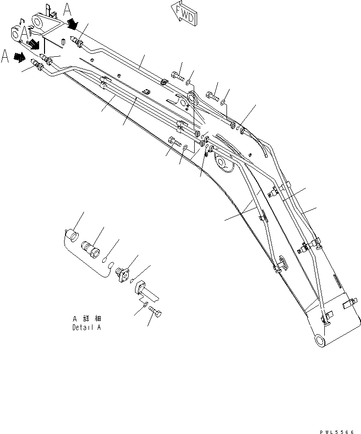 Трубка 20Y-957-7622 KOMATSU