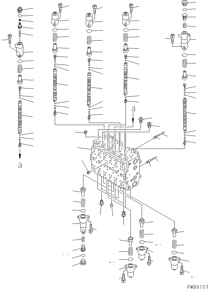 Управляющий клапан 723-47-12300 KOMATSU