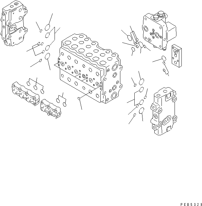 Управляющий клапан (723-47-12301) KOMATSU