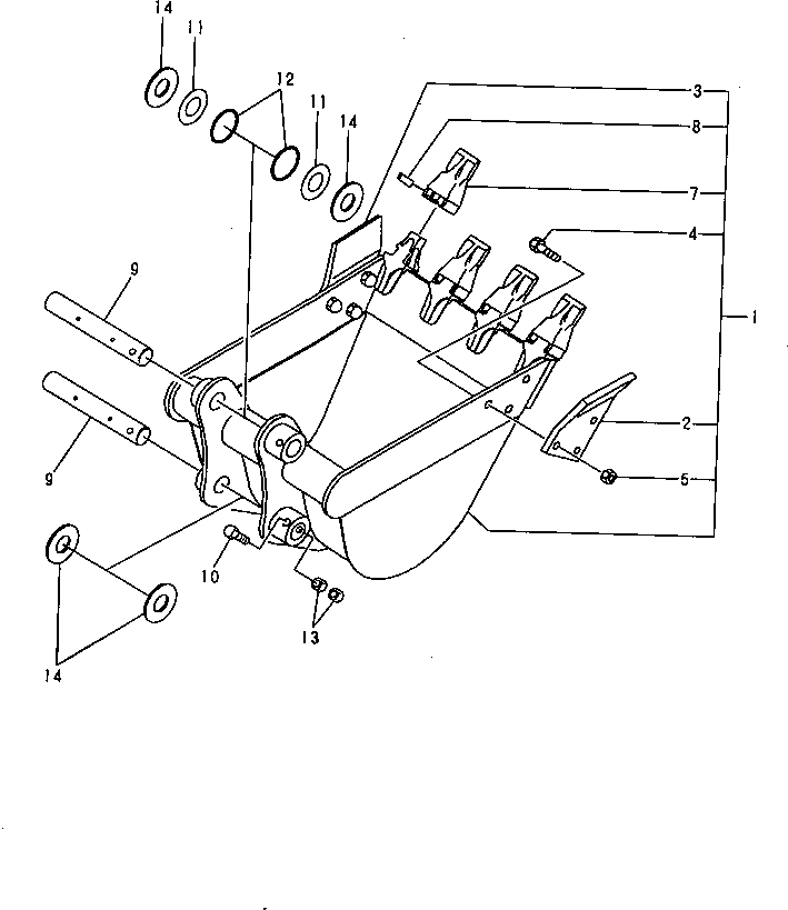 Уплотнительное кольцо круглого сечения YM172983-86170 KOMATSU