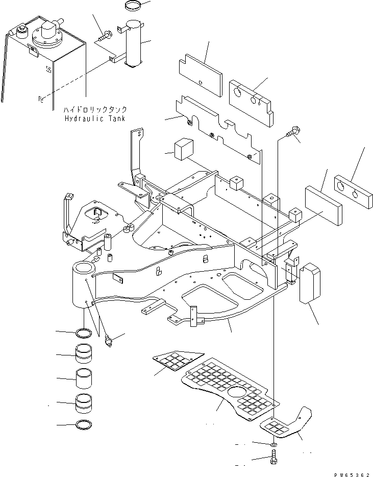 FRAME,REVOLVING 22K-959-1440 KOMATSU